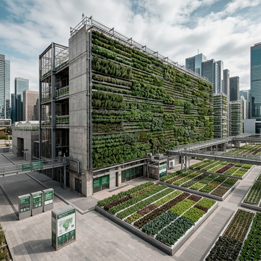 Jardín productivo con plantas aromáticas y comestibles
